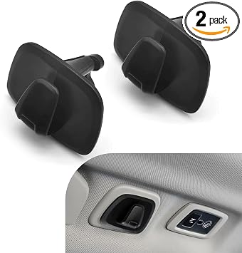Pack-2 Car Interior Roof Hooks, ABS Plastic Multifunctional Roof Hook for Car, Car Hooks for Hanging Clothes, Bags and U