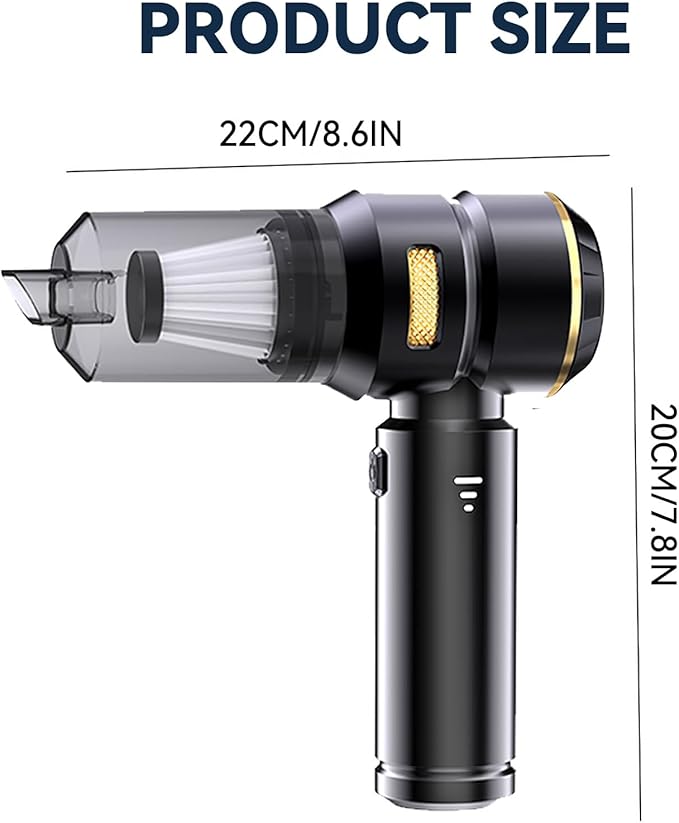 Handheld Car Vacuum Cordless, 22000Pa High Power Vacuum Cleaner and Air Duster, 2026 Upgrade 4-in-1 Portable Vacuum with 10 Multi-Nozzles for Small Jobs, Car, Home, Desk, Keyboards