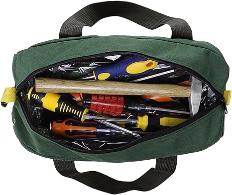 Tool Storage Bag Electrician Large Capacity Tote Bags Multi‑Function Repairing Organizer Heavy Duty Canvas Bag for Carpe