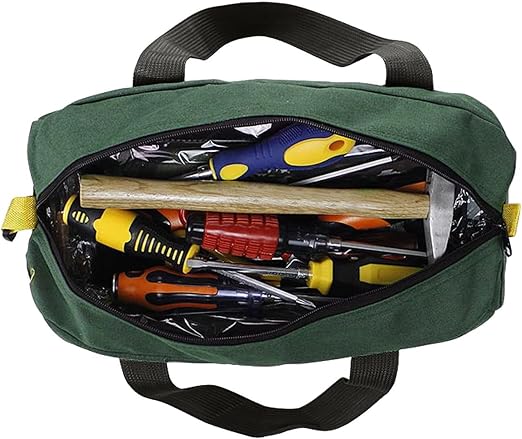 Tool Storage Bag Electrician Large Capacity Tote Bags Multi‑Function Repairing Organizer Heavy Duty Canvas Bag for Carpe