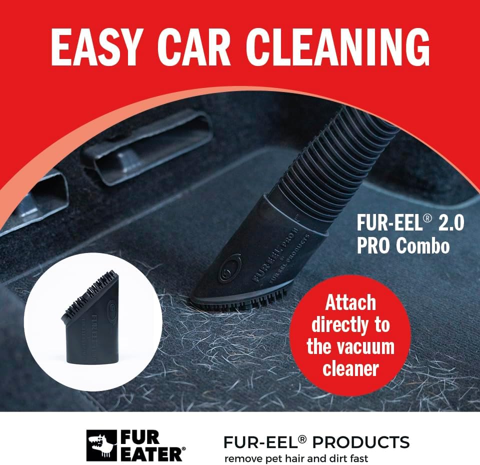 PRO 2.0 Pet Hair Vacuum Attachment, Rubber Pet Hair Remover