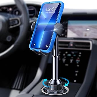 LISEN Cup Holder Phone Holder [No Shaking] Phone Holder for Car, 360° Adjustable iPhone Holder Car Accessories for Women