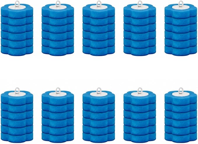Disposable Toilet Bowl Wand Refills, Toilet Cleaning Refills, Disinfecting Scrubbing Pads,60 Count Disposable Toilet Brush Refills, Toilet Cleaning Sponges Heads for Bathtub, Floor, Drain