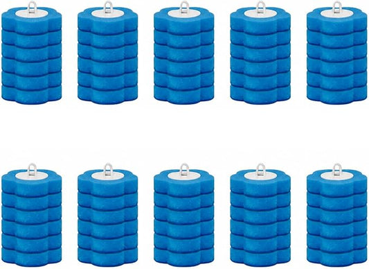 Disposable Toilet Bowl Wand Refills, Toilet Cleaning Refills, Disinfecting Scrubbing Pads,60 Count Disposable Toilet Brush Refills, Toilet Cleaning Sponges Heads for Bathtub, Floor, Drain