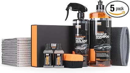 CERAKOTE® Ceramic Coating Kit for Cars, 5 Piece Car Detailing Kit