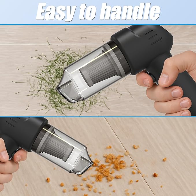 Bird Food Electric Separator & Cage Cleaner, Portable USB Vacuum with 2 Suction Speeds, Pet Hair/Dust Collector for Eraser Shavings, Car & Computer Keyboard