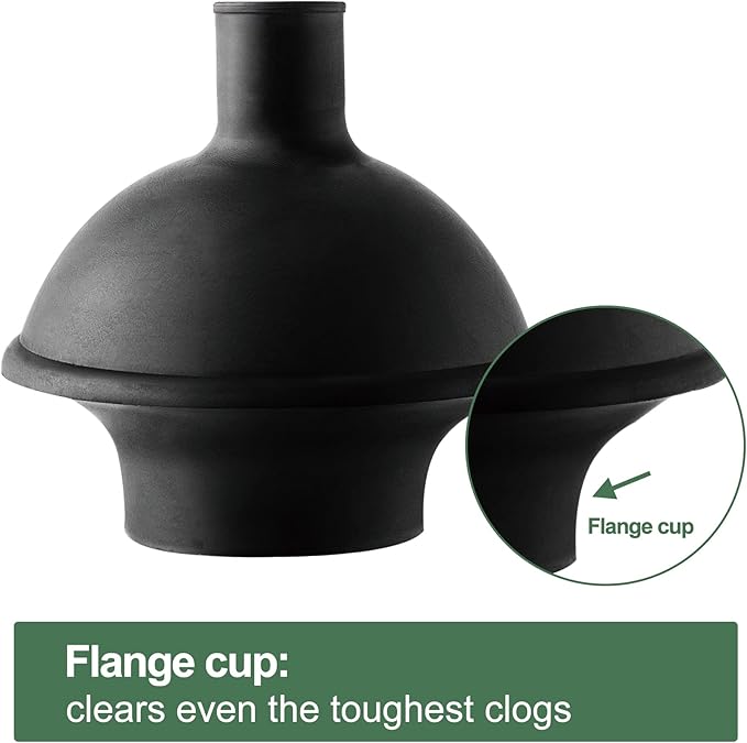 Eyliden Toilet Plunger and Brush Set | 2-in-1 Bathroom Cleaning Tools with Holder | Unclogs Toilets, Deep Cleans Bowls | Compact Caddy Stand | Nylon Bristles, Durable Plastic, Black