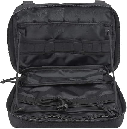 WYNEX Tactical Admin Molle Pouch, Medical EDC EMT Utility Bag Shell Design Attachment Pouches 1000D Nylon Hiking Belt Ba