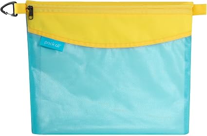 pack all Water-Resistant Zipper Pouch, Mesh Zipper Bag, 14.17"x10.23"