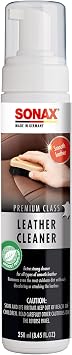 SONAX Premium Class Leather Cleaner | Powerful Foaming Formula for Deep Cleaning Smooth & Perforated Leather | Removes S