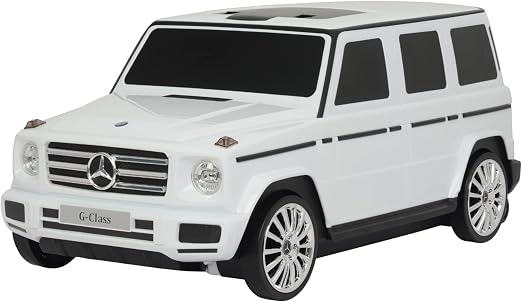 Best Ride On Cars Mercedes G-Class Suitcase Ride On Push Car, Carry-On Luggage for Travel, Realistic Car Look, Inbuilt S