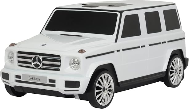 Best Ride On Cars Mercedes G-Class Suitcase Ride On Push Car, Carry-On Luggage for Travel, Realistic Car Look, Inbuilt S