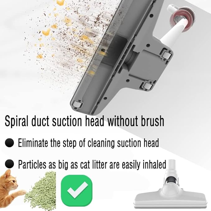 KEROMEE Stick Corded Handheld Vacuum Cleaner 26ft Cord Electric Broom for Pet Hair Hardwood Floor Cat Litter Cleaning
