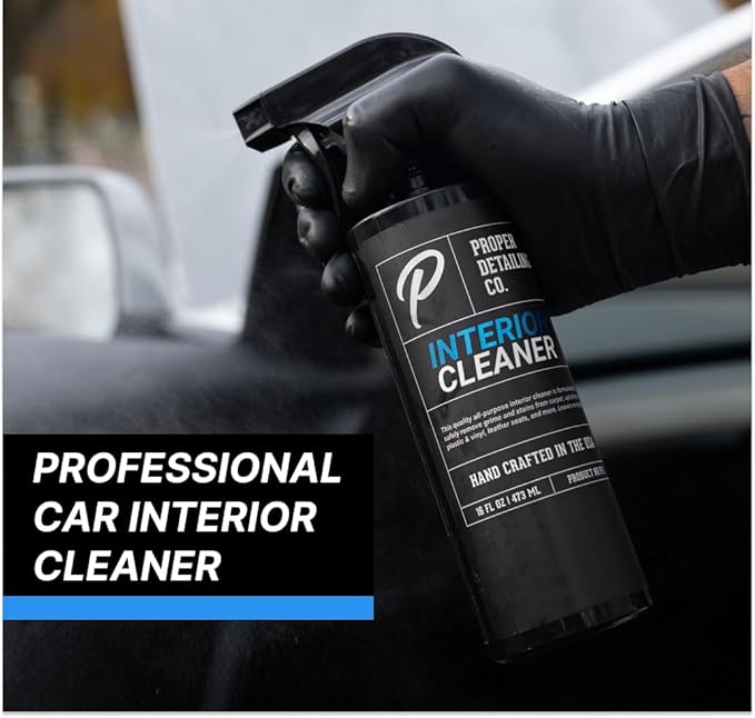 Interior Car Cleaning Kit - Professional Auto Detailing Supplies with Brush for Complete Vehicle Interior Detailing - Car Interior Cleaner Kit for Deep Cleaning. Car Detailing Interior Detailing Kit.