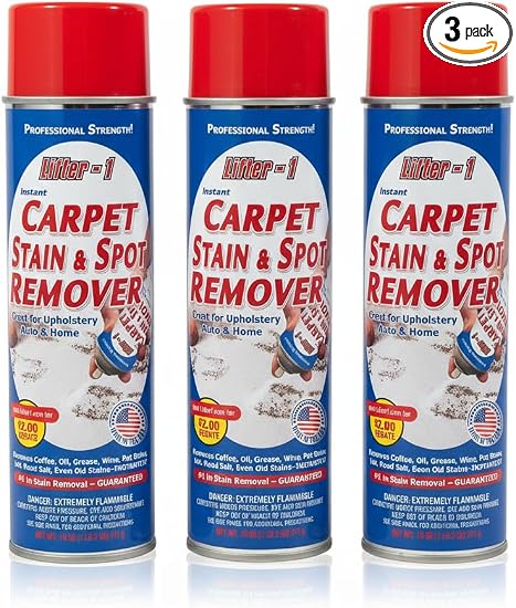 Carpet Spot Remover, Stain and Red wine Remover, and Spot Treatment for Oil, Grease, Urine, Cleaning Performance for Rug