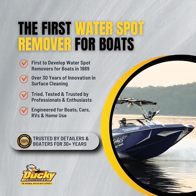 DUCKY PRODUCTS Xtreme Water Spot Remover Gel - Instantly Removes Hard Water Spots and Stains - Works on Cars, Trucks, Boats, RVs, Motorcycles, and More - 16 fl oz. - D1035 Pink