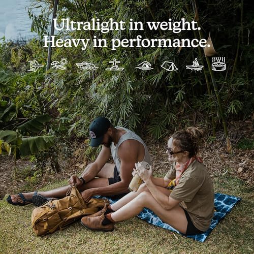 Ultralight Towel - Quick Dry & Super Lightweight - Perfect As A Pack Towel to Save On Space - Made with Recycled Materials - Agua Blue - 30x54
