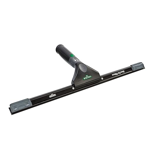 Unger Commercial ErgoTec Advanced Window Cleaning Ninja Kit 4-in-1 – Squeegee, Scrubber, Tool Holder, Microfiber Cloth – Professional Indoor/Outdoor Window Cleaning Equipment, WNK12