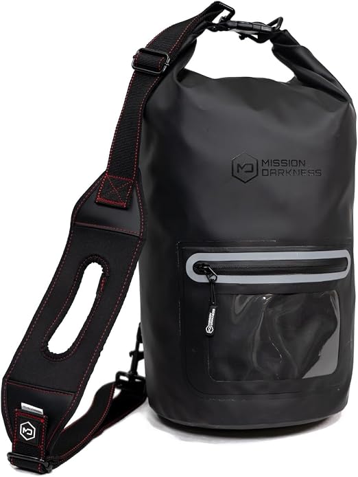 Mission Darkness Dry Shield Faraday Tote 15L // Waterproof Dry Bag for Electronic Device Security & Transport // Signal 