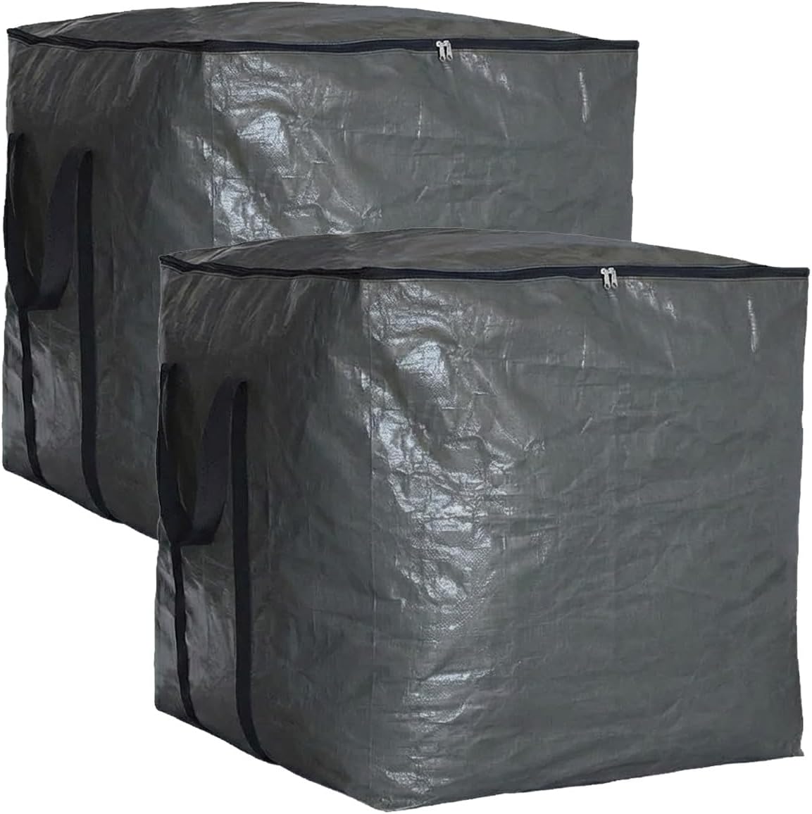Extra Large Cube Moving Bags (Black, 25"x25"x25" - 2 Pack)