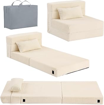 Tiita Kids Floor Sofa for Children, Child Fold Up Sofa Couch Convertible Futon Folding Chair with Storage Bag for Kids, 