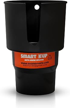 Car Cup Holder Expander - Fits Hydro Flasks 32/40 oz, Nalgene, Yeti & Large Bottles up to 3.8 inches Wide - for Car up t