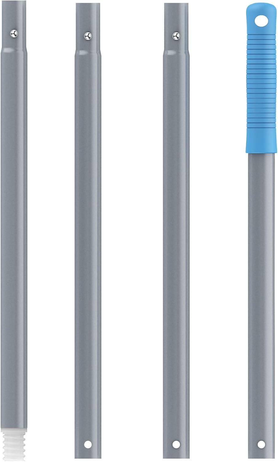 Window Squeegee Extension Pole, 4 Pieces Aluminum Pole, 54.3 inch