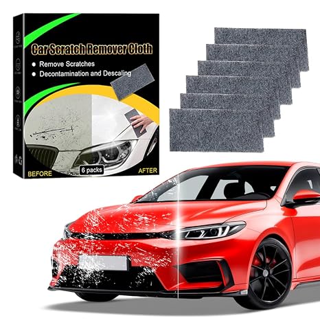 Nano Cloth Car Scratch Remover Set, 2026 Upgraded Car Scratch Repair Paste, Magic Nano Cleaning Cloth Automotive Cleanin