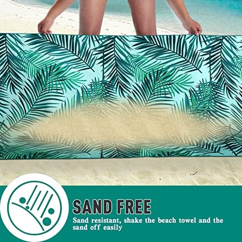 2 Pack Microfiber Beach Towel, 75'' x 35'' Quick Dry Beach Towel