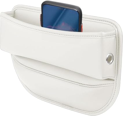 DUDOK Car Seat Storage Box, Pu Leather Car Organizers and Storage Boxes, Car Seat GAPP Organiser, Seat GAPP Filler, Mult