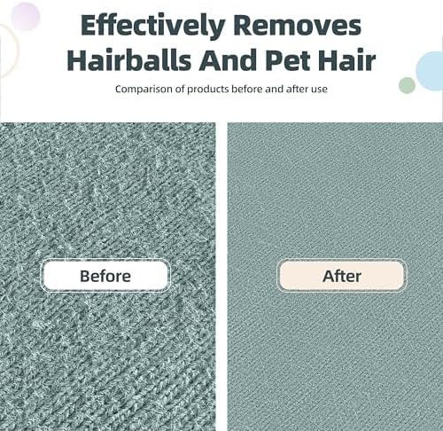 MAX Pet Hair Remover – 2X Larger Cleaning Head, Adjustable 2-in-1 Handle (Extended & Compact Modes), Effortless Fur Removal from Carpets, Furniture, Bedding & Upholstery