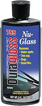 Duragloss 755 Automotive Glass Water Spot Remover - 8 oz.
