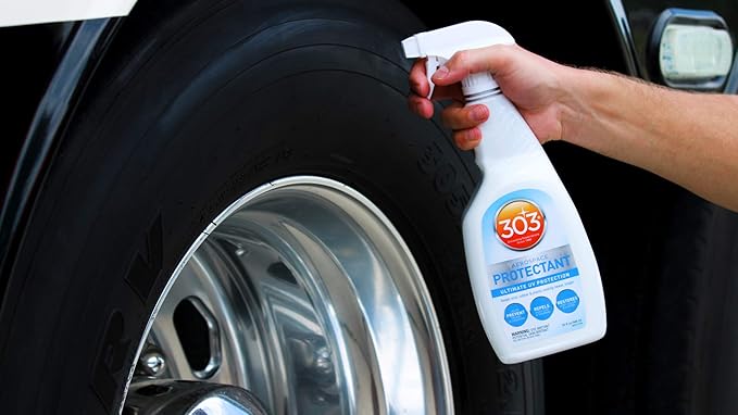 303 Products Aerospace Protectant Spray, UV Protection for Outdoor Surfaces – Protects Vinyl, Plastic & Rubber, Repels Dust & Dirt, Matte Finish, 32 oz