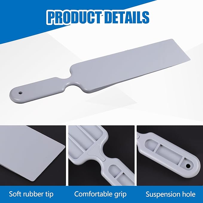 Hovom Car Bulldozer Squeegee, Long Handle Tint Tools, Scrubber Bulldozer Squeegee for Car Window Cleaning/Vinyl Wrap/Snow Frost Ice Removal, Automotive Flat Glass Tint Squeegees (1PCS: Gray)