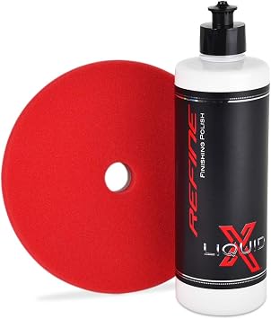 Liquid X Refine Finishing Polish & HDO Dual Density Finishing/Polishing Foam Pad - Easy to Use & Achieve Professional Re