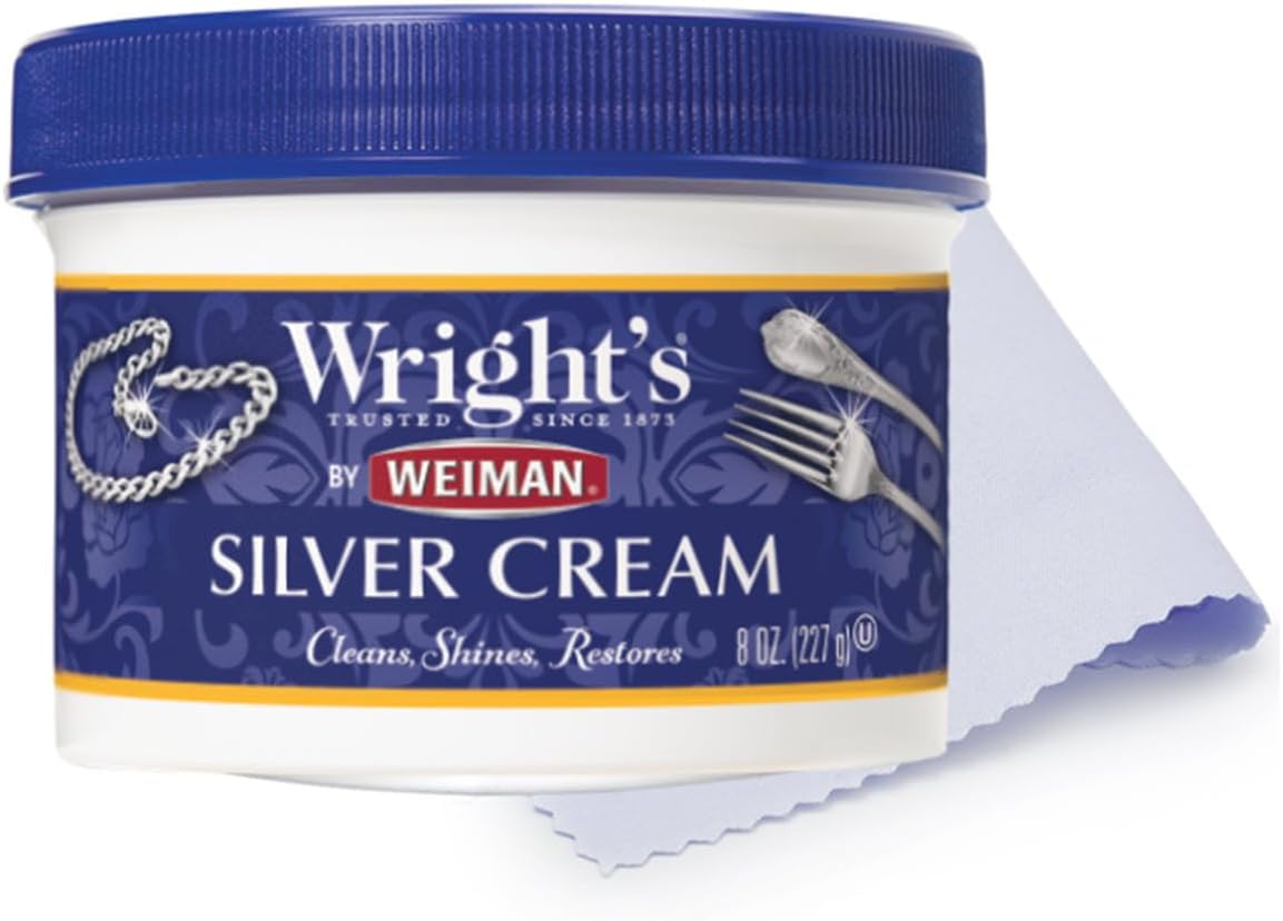 By Weiman Silver Cleaner and Polish Cream with Polishing Cloth