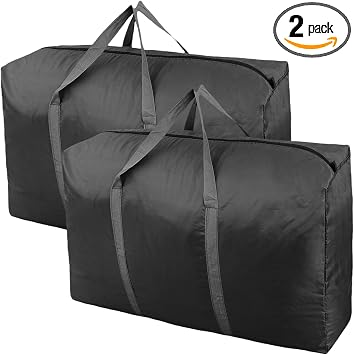 100L Extra Large Storage Bags, Big Moving Bags with Strong Zippers & Carrying Handles, Packing Bags for Moving, Storage,