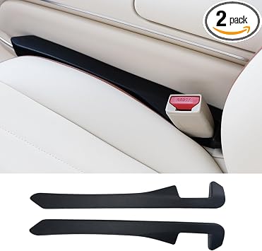 Car Seat Gap Filler, 2 Pack Auto Console Side Organizer, Universal Fit Car Gap Organizer to Fill The Gap Between Seat an
