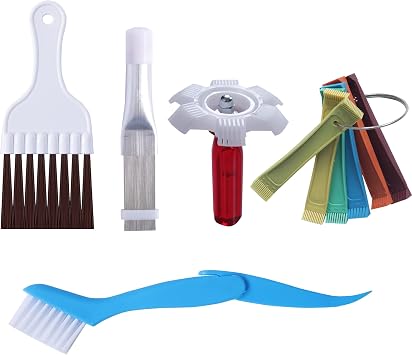 10 Pcs Air Conditioner Fin Comb Cleaner kit AC Coil Cleaning Brush 5 Different Fin Combs Condenser Fin Straightener AC E
