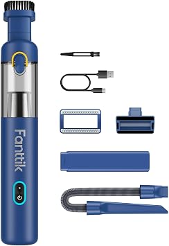 Fanttik Slim V8 Mate Cordless Car Vacuum Suction Power 12000Pa, Portable Mini Vacuum with Flexible Hose and Pet Brush, T