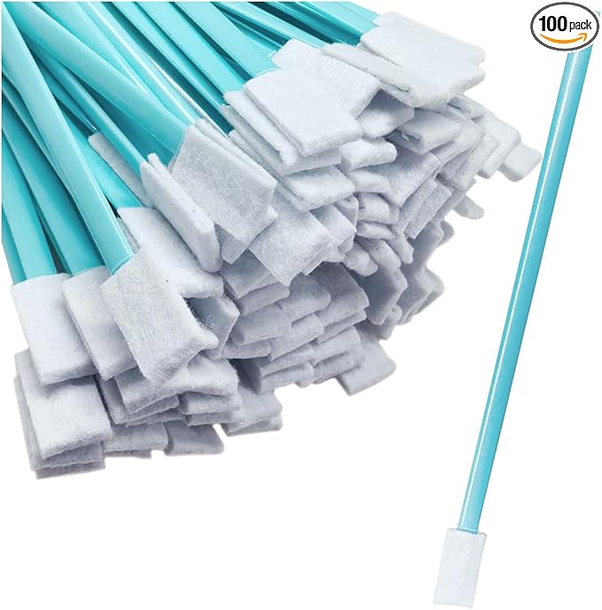 Cleaning Swab Sticks, Small Cleaning Sponge Tip for Tight Spaces, Disposable Crevice Cleaning Brush Kit, Universal Automotive Detailing Tools Accessories for SUV, Sedan, Truck (100PCS)