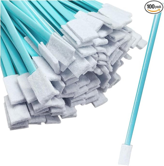 Cleaning Swab Sticks, Small Cleaning Sponge Tip for Tight Spaces, Disposable Crevice Cleaning Brush Kit, Universal Automotive Detailing Tools Accessories for SUV, Sedan, Truck (100PCS)