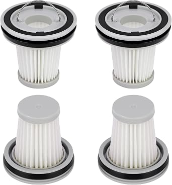 4 Pack HEPA Filter Replacement Compatible with Fanttik Slim V8 Apex / V9 Mix / V10 Mix/Slim V10 Apex Cordless Car Vacuum Cleaner, Washable and Reusable HEPA Filters - Cleanova