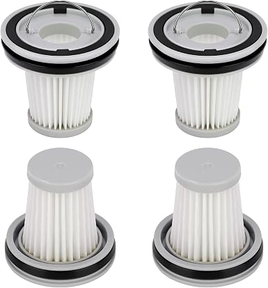 4 Pack HEPA Filter Replacement Compatible with Fanttik Slim V8 Apex / V9 Mix / V10 Mix/Slim V10 Apex Cordless Car Vacuum Cleaner, Washable and Reusable HEPA Filters - Cleanova