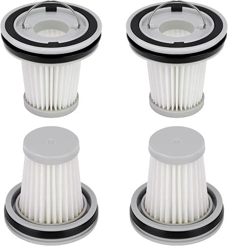4 Pack HEPA Filter Replacement Compatible with Fanttik Slim V8 Apex / V9 Mix / V10 Mix/Slim V10 Apex Cordless Car Vacuum Cleaner, Washable and Reusable HEPA Filters - Cleanova