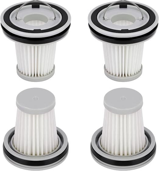 4 Pack HEPA Filter Replacement Compatible with Fanttik Slim V8 Apex / V9 Mix / V10 Mix/Slim V10 Apex Cordless Car Vacuum Cleaner, Washable and Reusable HEPA Filters - Cleanova