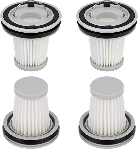 4 Pack HEPA Filter Replacement Compatible with Fanttik Slim V8 Apex / V9 Mix / V10 Mix/Slim V10 Apex Cordless Car Vacuum Cleaner, Washable and Reusable HEPA Filters - Cleanova