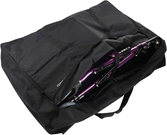 GUOER Travel Bag for Folding Wheelchair Rollator Storage Bags - Black