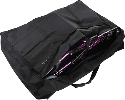 GUOER Travel Bag for Folding Wheelchair Rollator Storage Bags - Black