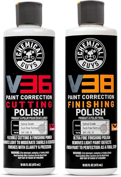 Chemical Guys, V36 Cutting & V38 Final Polish Correction Kit, 2 x 16 oz